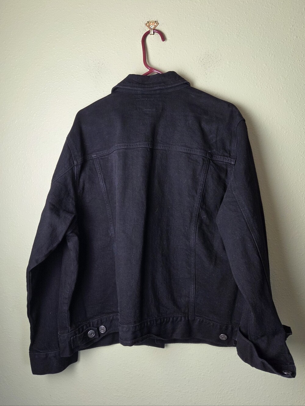NWT - Torrid Black Denim Jacket Size 12 - Picture 7 of 7